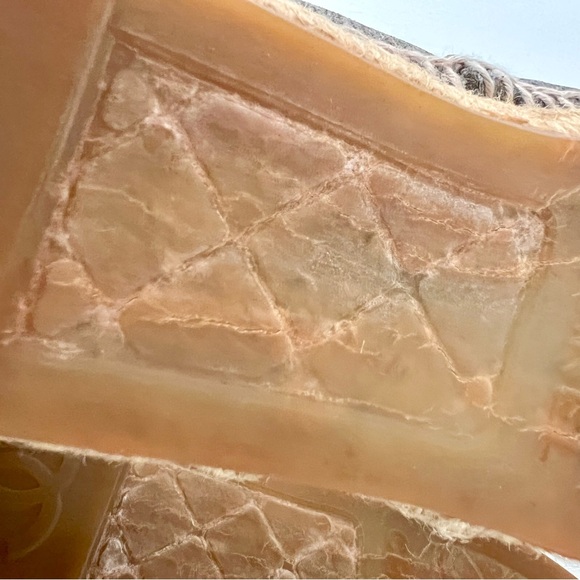 CHANEL | CC Logo Cap Toe Gray Denim Espadrille Loafer Slip On EU 35 - Picture 10 of 12